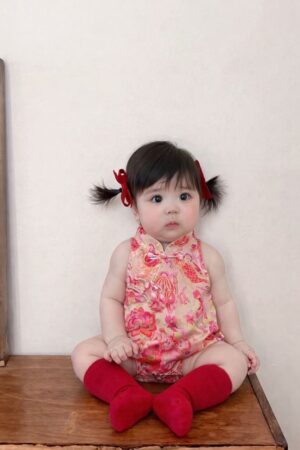 y1531 - CNY Lotus Koi Romper