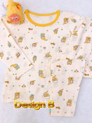 y1541 Twinkle Twinkle Lycra Premium Sleepwear Set  星星人高级莱卡棉睡衣套装 - 图片 4