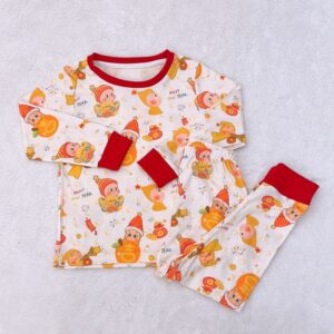 y1542 - Cny Pyjamas 新年睡衣 优可丝拉架面料 - 图片 2