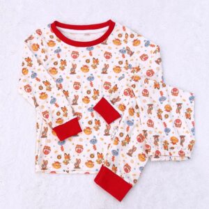 y1542 - Cny Pyjamas 新年睡衣 优可丝拉架面料 - 图片 4