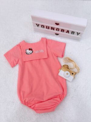 y1555 - Sailor Collar Baby Romper - 图片 5