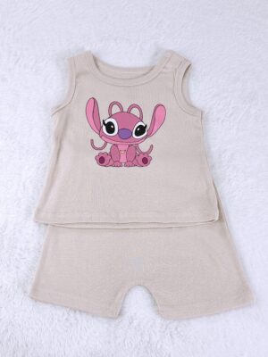 y1572 - Cute Cartoon Baby Vest Set - 图片 5