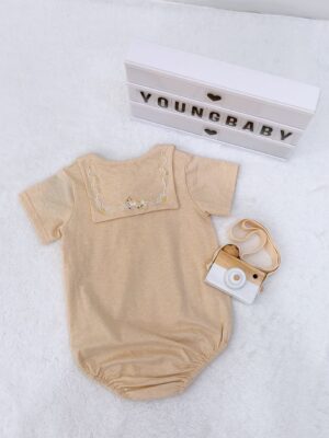 y1555 - Sailor Collar Baby Romper - 图片 7