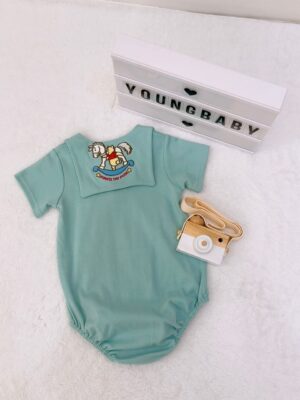 y1555 - Sailor Collar Baby Romper - 图片 10