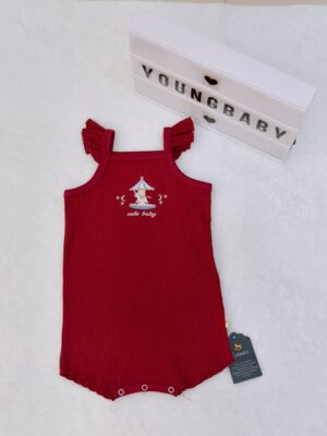 y1579 - Baby Girl Flying Strap Romper - 图片 11