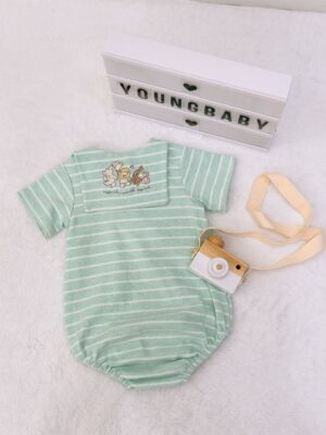 y1555 - Sailor Collar Baby Romper - 图片 14