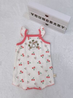 y1579 - Baby Girl Flying Strap Romper - 图片 12
