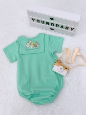 y1555 - Sailor Collar Baby Romper - 图片 15