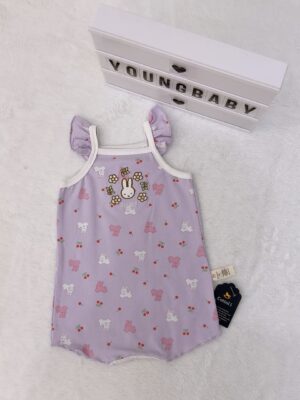 y1579 - Baby Girl Flying Strap Romper - 图片 15