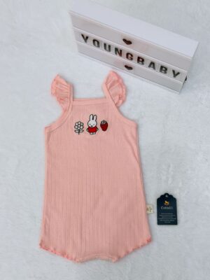 y1579 - Baby Girl Flying Strap Romper - 图片 16