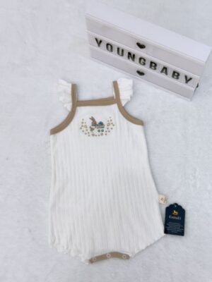 y1579 - Baby Girl Flying Strap Romper - 图片 17