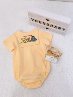 y1555 - Sailor Collar Baby Romper - 图片 21