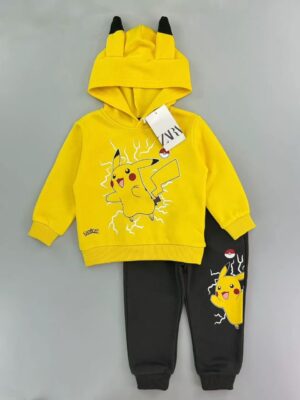 y1574 - Cartoon Hoodies Sweatshirt Set