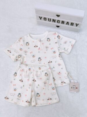 y1549 - Korean Style Cartoon Casual Short-sleeves Set - 图片 6