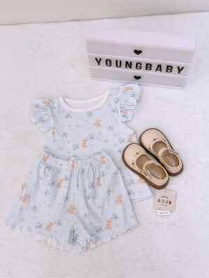 y1548 - Korean Style Sweet Flying Sleeves Set - 图片 4