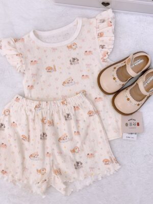 y1548 - Korean Style Sweet Flying Sleeves Set - 图片 8