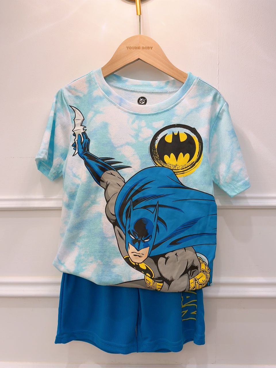 y1564 - B@tman Blue Boy Set