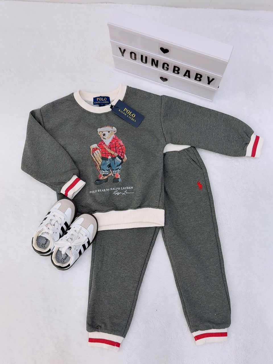 y1595 - PRL Bear Sweatshirt Set