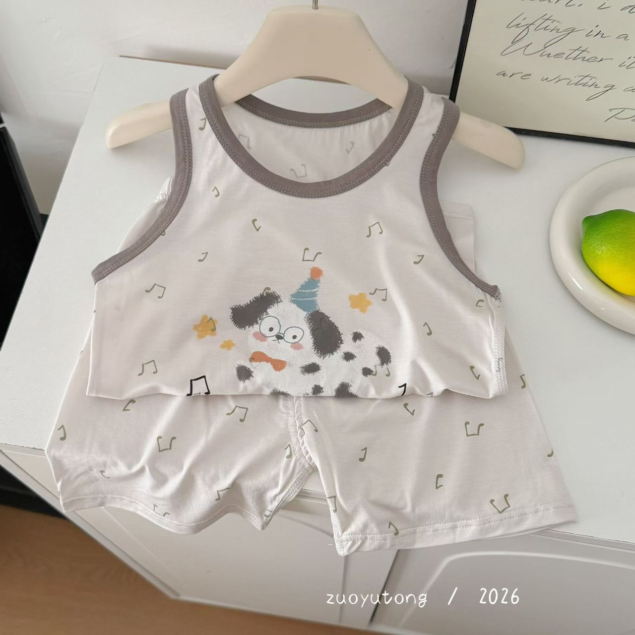 y1593 - Cute Cartoon Vest Set - 图片 8