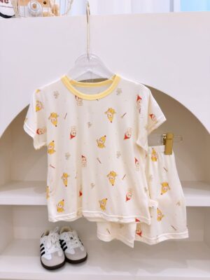 y1675 - Cartoon Casual Short-sleeves Set - 图片 2