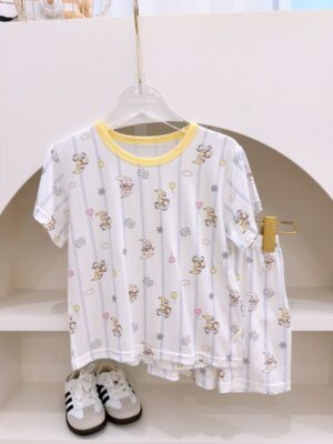 y1675 - Cartoon Casual Short-sleeves Set - 图片 3