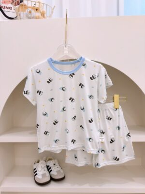 y1675 - Cartoon Casual Short-sleeves Set - 图片 6