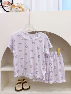 y1676 - Girl Casual Short-sleeves Set - 图片 7