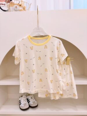 y1675 - Cartoon Casual Short-sleeves Set - 图片 7