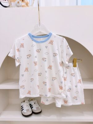 y1675 - Cartoon Casual Short-sleeves Set - 图片 8