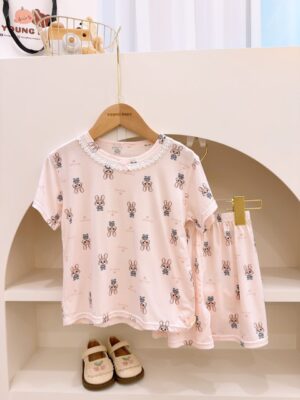 y1676 - Girl Casual Short-sleeves Set - 图片 9