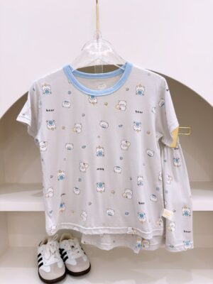y1675 - Cartoon Casual Short-sleeves Set - 图片 9