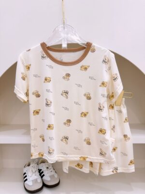 y1675 - Cartoon Casual Short-sleeves Set - 图片 10