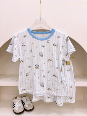 y1675 - Cartoon Casual Short-sleeves Set - 图片 11