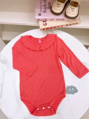 y1684 - Ruffled Collar Long-sleeves Romper - 图片 11