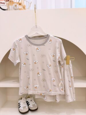 y1675 - Cartoon Casual Short-sleeves Set - 图片 12