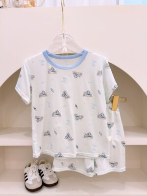 y1675 - Cartoon Casual Short-sleeves Set - 图片 15