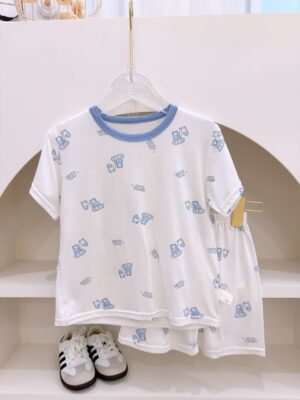y1675 - Cartoon Casual Short-sleeves Set - 图片 17