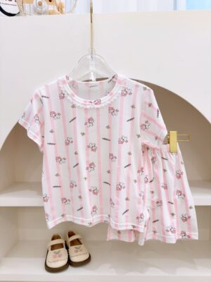 y1676 - Girl Casual Short-sleeves Set - 图片 18