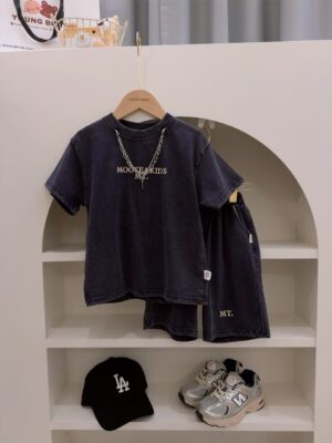 y1647 - Mooteakids With Necklace Boy Set - 图片 1