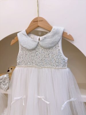 y1661 - Silver Sequins Dress - 图片 2