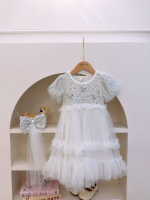 y1661 - Silver Sequins Dress - 图片 9