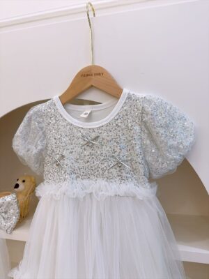 y1661 - Silver Sequins Dress - 图片 10
