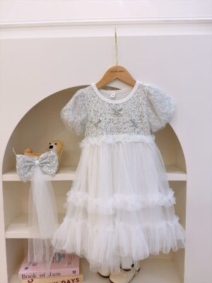y1661 - Silver Sequins Dress - 图片 11