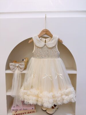 y1662 - Gold Sequins Dress - 图片 15