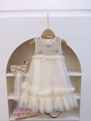 y1662 - Gold Sequins Dress - 图片 8