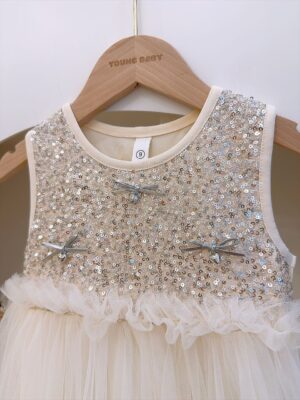 y1662 - Gold Sequins Dress - 图片 6