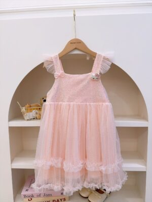 y1663 - Flying Sleeves Suspender Dress - 图片 2
