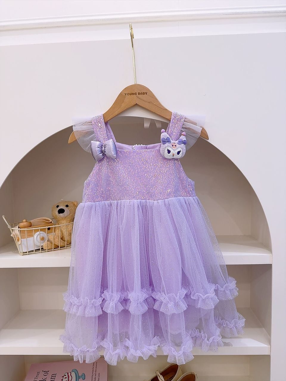 y1663 - Flying Sleeves Suspender Dress