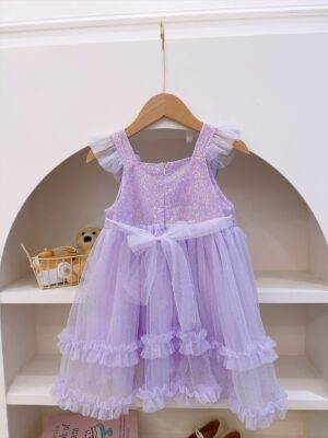 y1663 - Flying Sleeves Suspender Dress - 图片 5