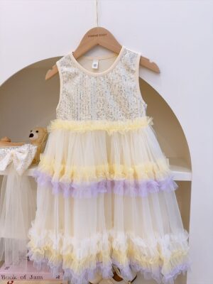 y1665 - Sequins Color Sleeveless Dress - 图片 6